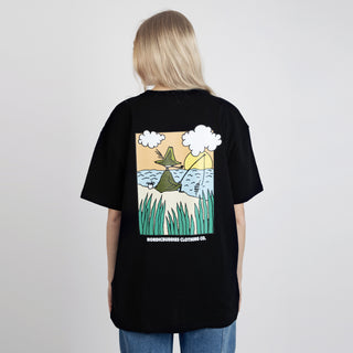 Snufkin Fishing T-Shirt Unisex - Black