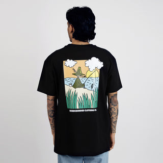 Snufkin Fishing T-Shirt Unisex - Black