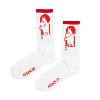 Red Cross Mens Socks - White