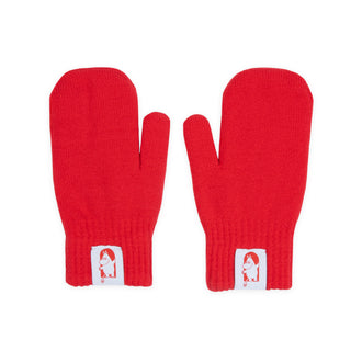 Red Cross Mittens Adult - Red