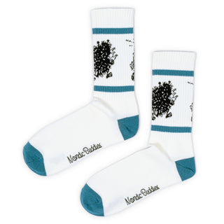 Stinky Retro Men Socks - White