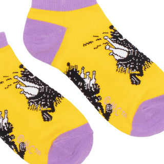 Stinky`s Getaway Women's Ankle Socks - Yellow