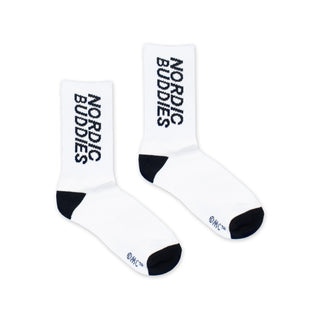 Stinky's Getaway Retro Men Socks - White