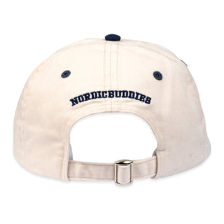 Stinky Plotting Baseball Adult Cap - Beige and Navy