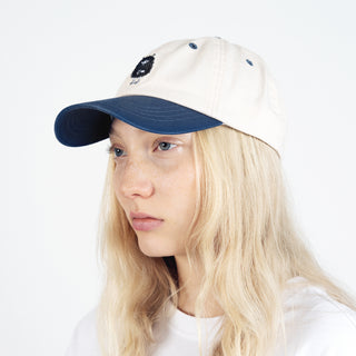 Stinky Plotting Baseball Adult Cap - Beige and Navy