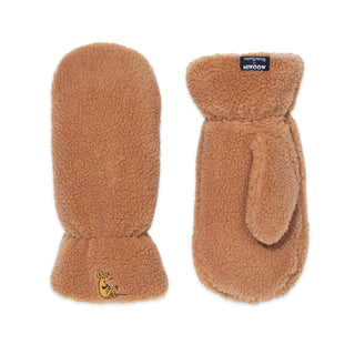 Sniff Fluffy Mittens Adult - Brown