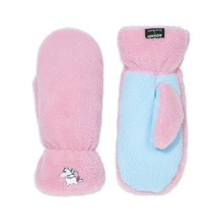 Moomintroll Fluffy Mittens Adult - Pink