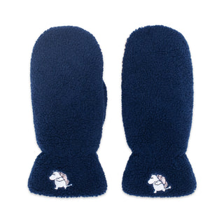 Moomintroll Fluffy Mittens Adult - Navy