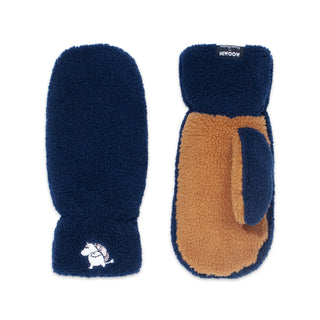 Moomintroll Fluffy Mittens Adult - Navy