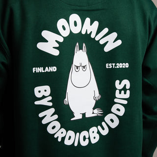 Organic Premium Hoodie Moomin - Green