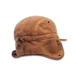 Sniff Fleece Cap With Ear Warmer - Brown