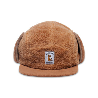 Sniff Fleece Cap With Ear Warmer - Brown