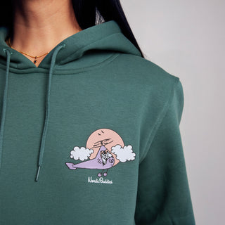 Organic Premium Hoodie Moominhouse - Green