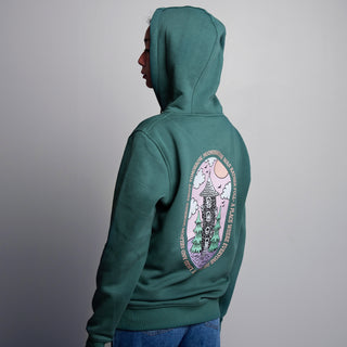 Organic Premium Hoodie Moominhouse - Green