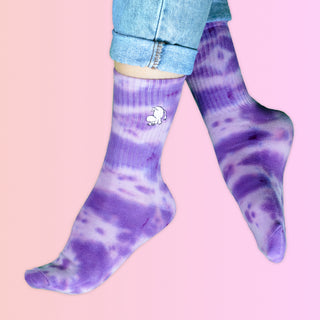 Moomintroll Tie Dye Women's Socks - Purple