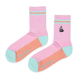 Little My Embroidery Women's Retro Socks - Pink