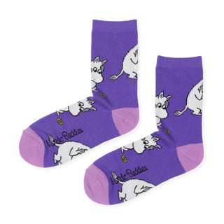 Moomintroll Worried Women's Socks - Purple