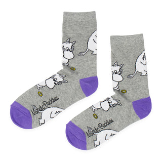 Moomintroll Worried Women's Socks - Grey