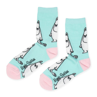 Moomintroll Grumpy Women´s Socks - Turquoise