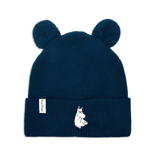 Moomintroll Winter Hat With Ears Kids - Navy