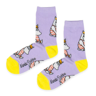 Snorkmaiden at the Beach Women's Socks - Lilac