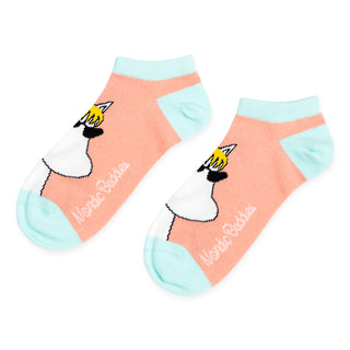 Snorkmaiden Summer Mood Women's Ankle Socks - Peach and Mint